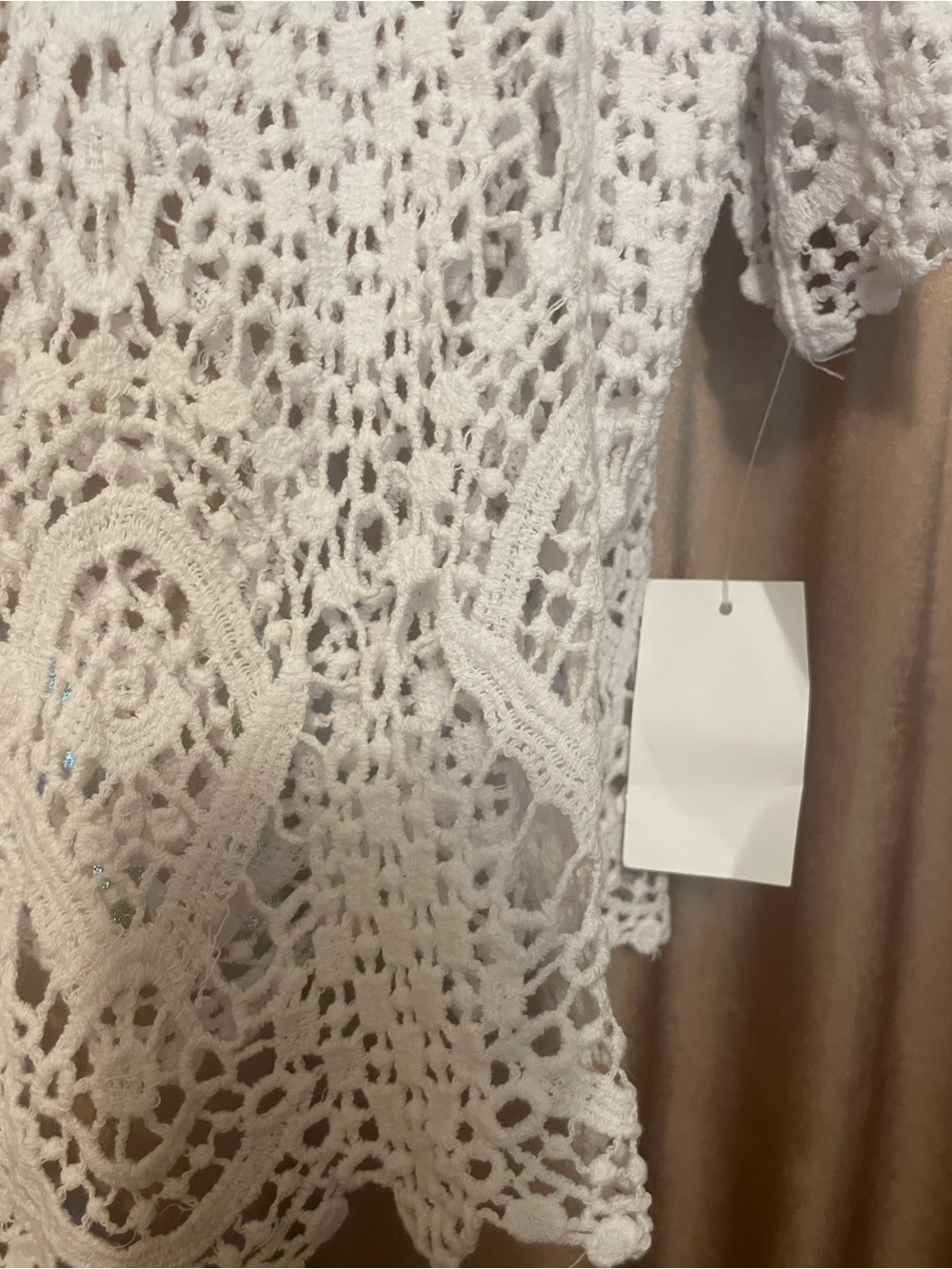 Rabbit Rabbit Rabbit White Crochet Openwork Cardigan - Picture 4 of 6